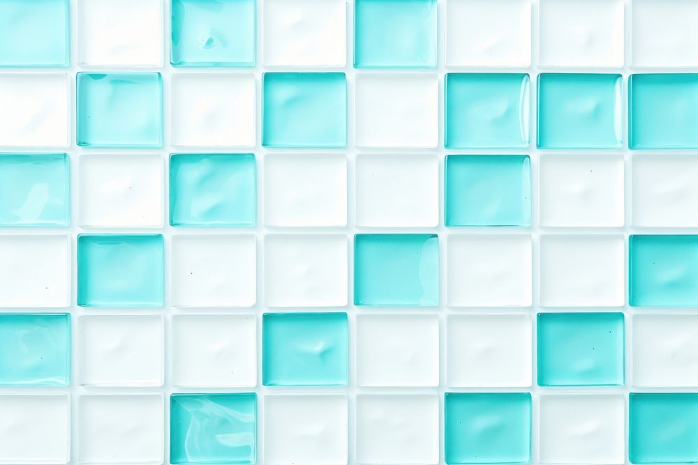 Tiles of aqua pattern backgrounds turquoise white background.