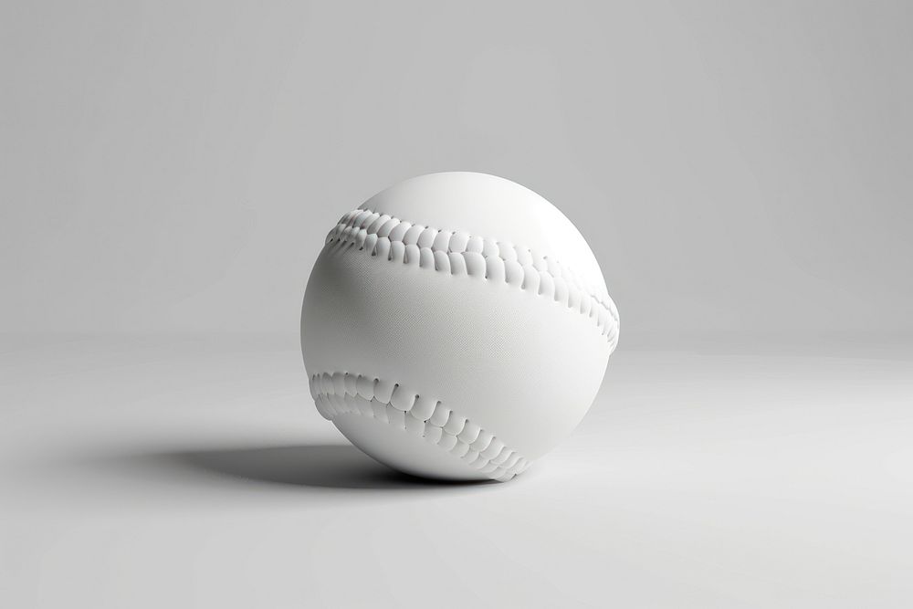 Baseball sphere sports white.