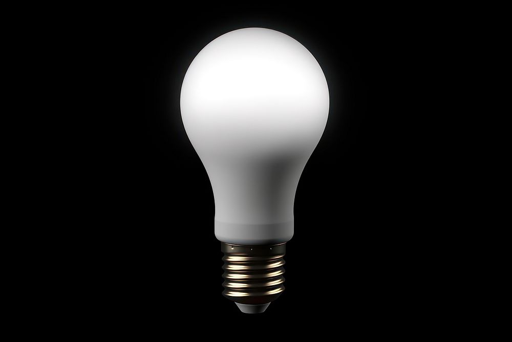 One led light bulb lightbulb white electricity.