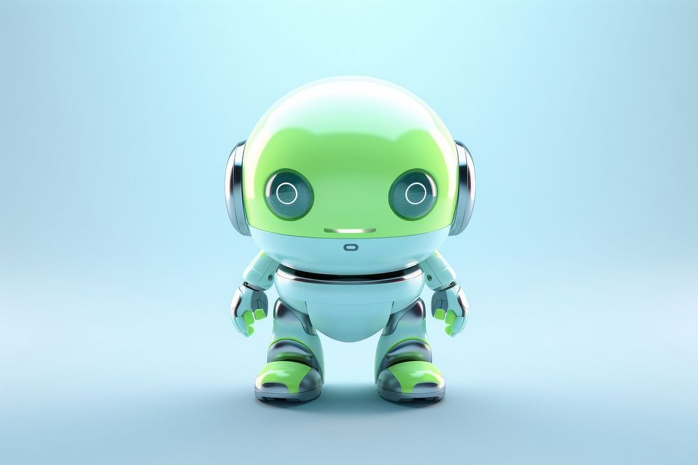 3d robot cleaner toy representation futuristic.