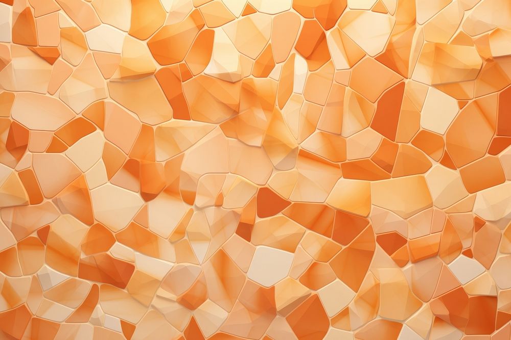 Mosaic tiles design of orange backgrounds texture nature.