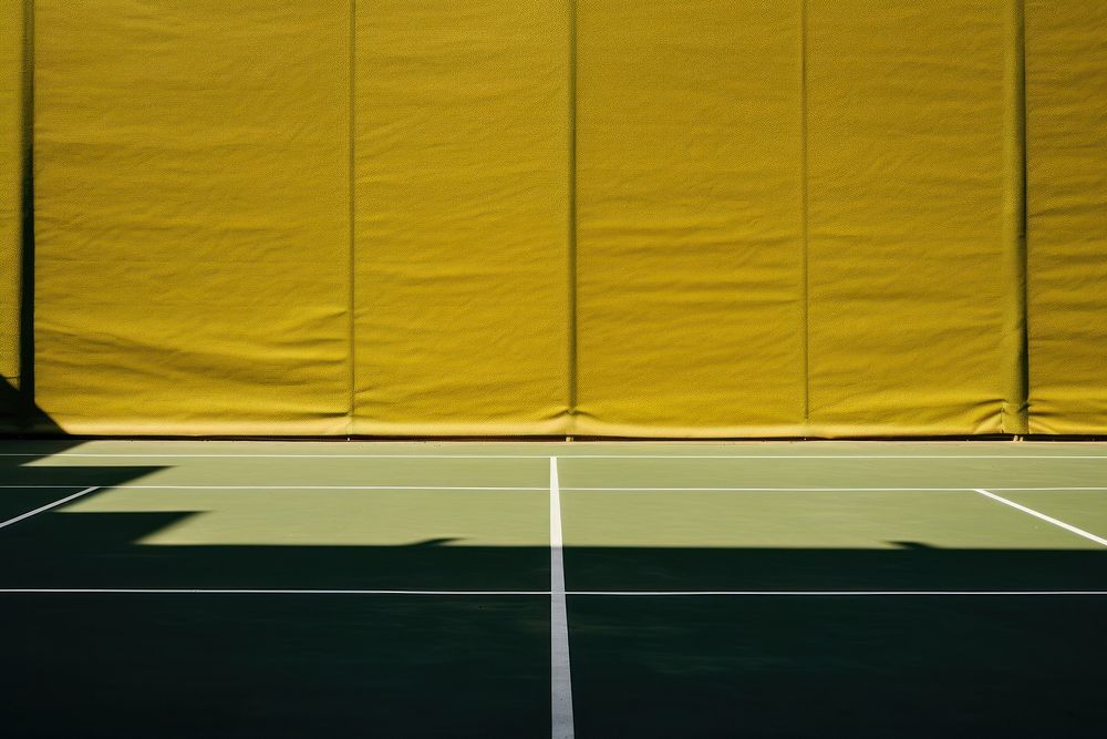 A tennis court outdoors sports architecture.