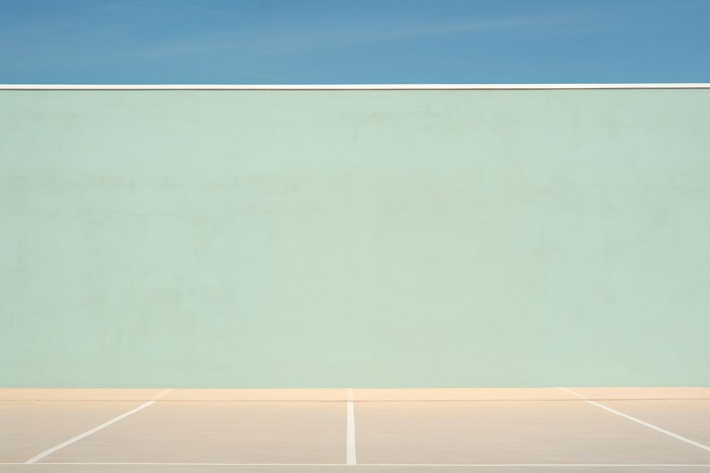 Tennis court wall architecture outdoors.