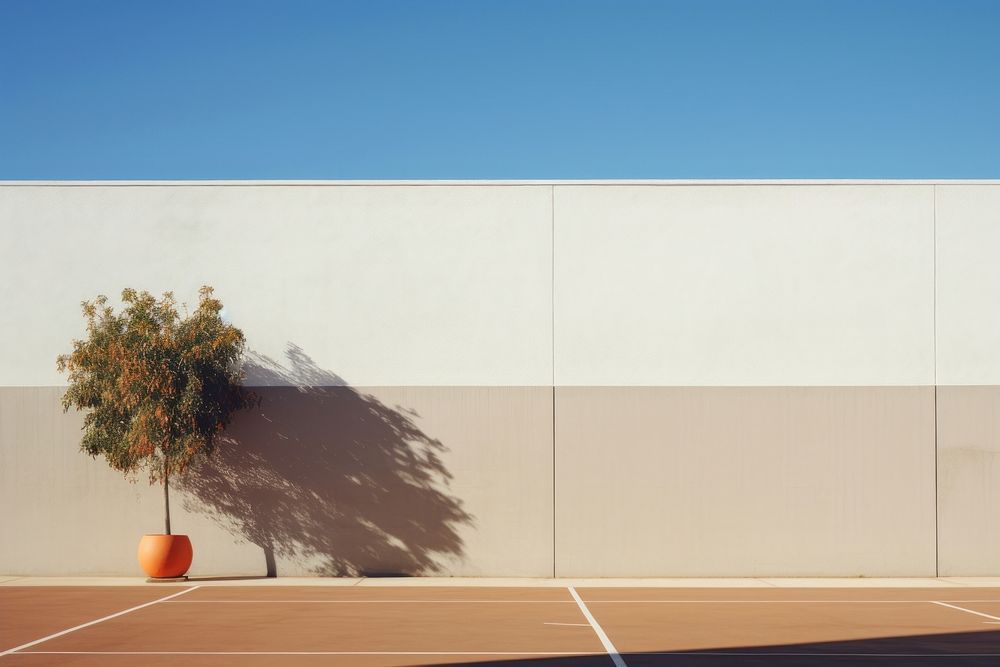 Tennis court building wall architecture. Free Photo rawpixel