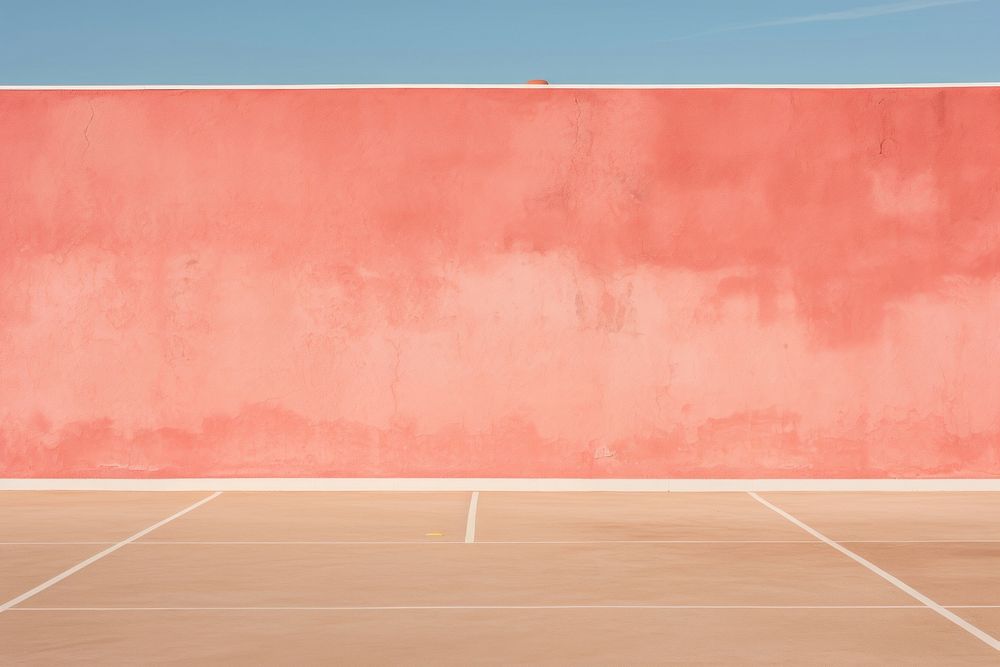 Tennis court wall architecture outdoors.