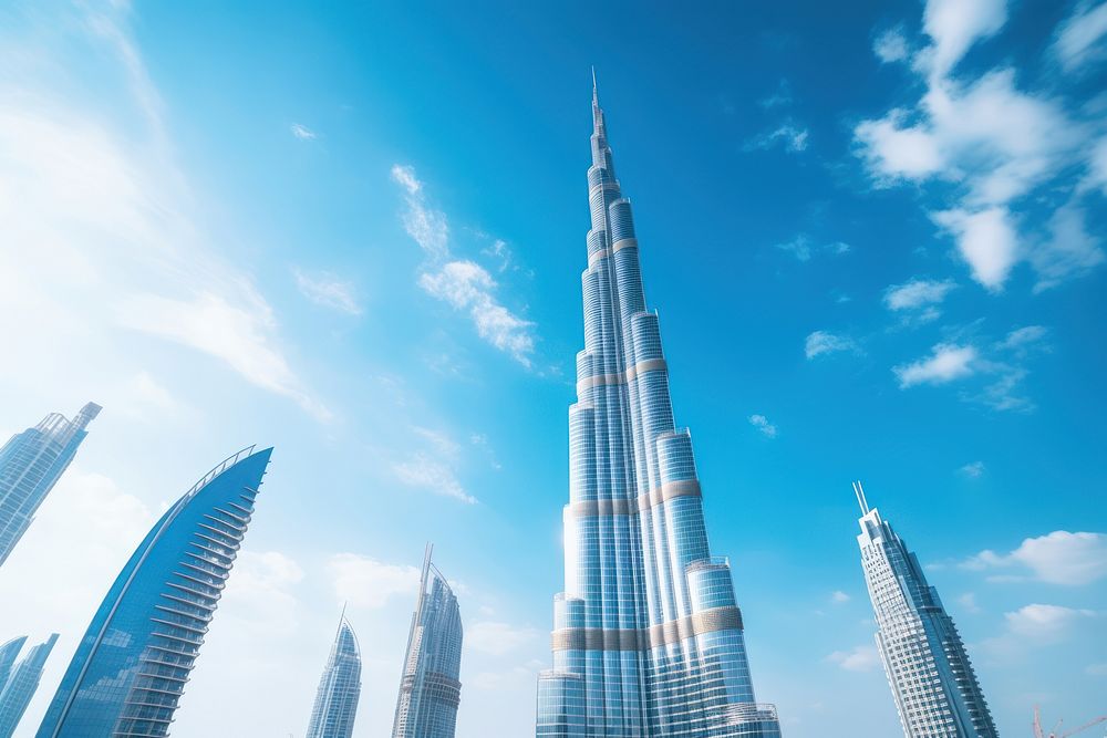 Burj Khalifa Dubai architecture landmark building.