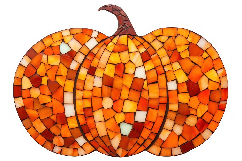 Mosaic tiles of pumkin backgrounds vegetable pumpkin.