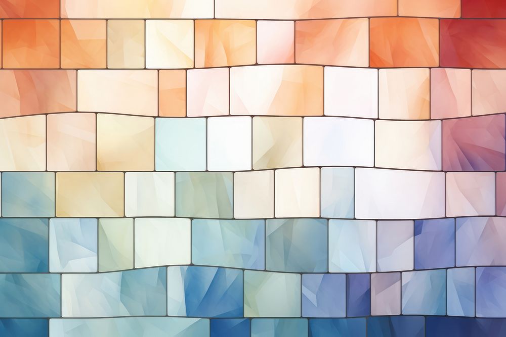 Mosaic tiles of house backgrounds pattern shape.