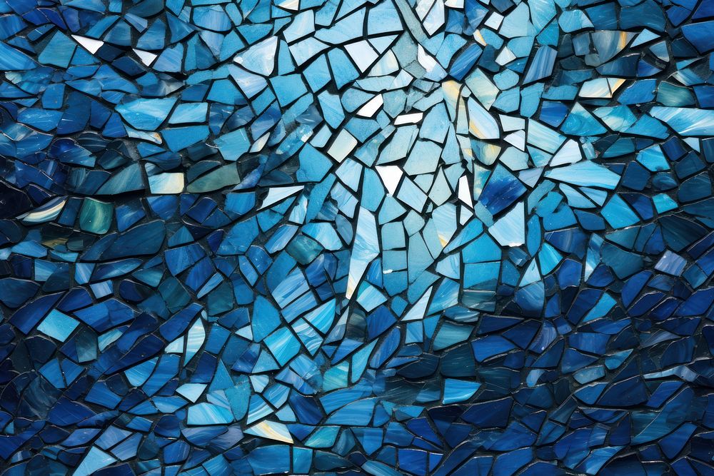 Mosaic texture patchwork of mountain mosaic glass art.