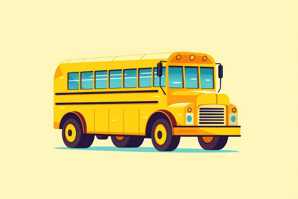 School bus vehicle wheel transportation.