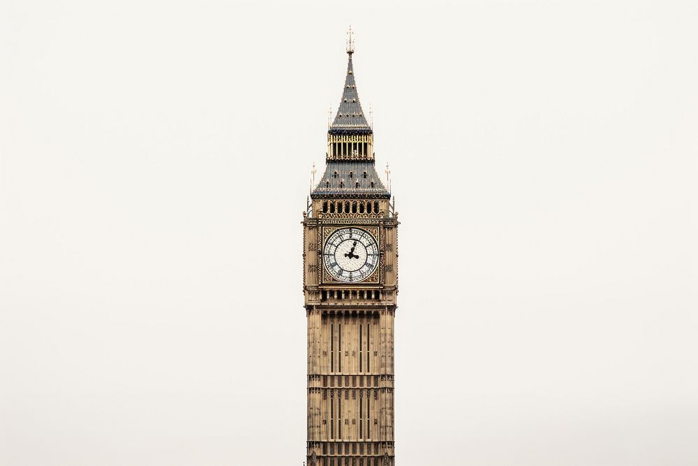 The Big ben at London architecture building tower.