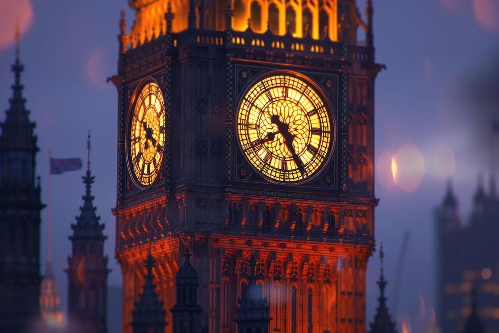 The Big ben at London city architecture building.