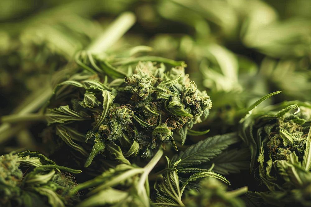 Cannabis plant leaf backgrounds.