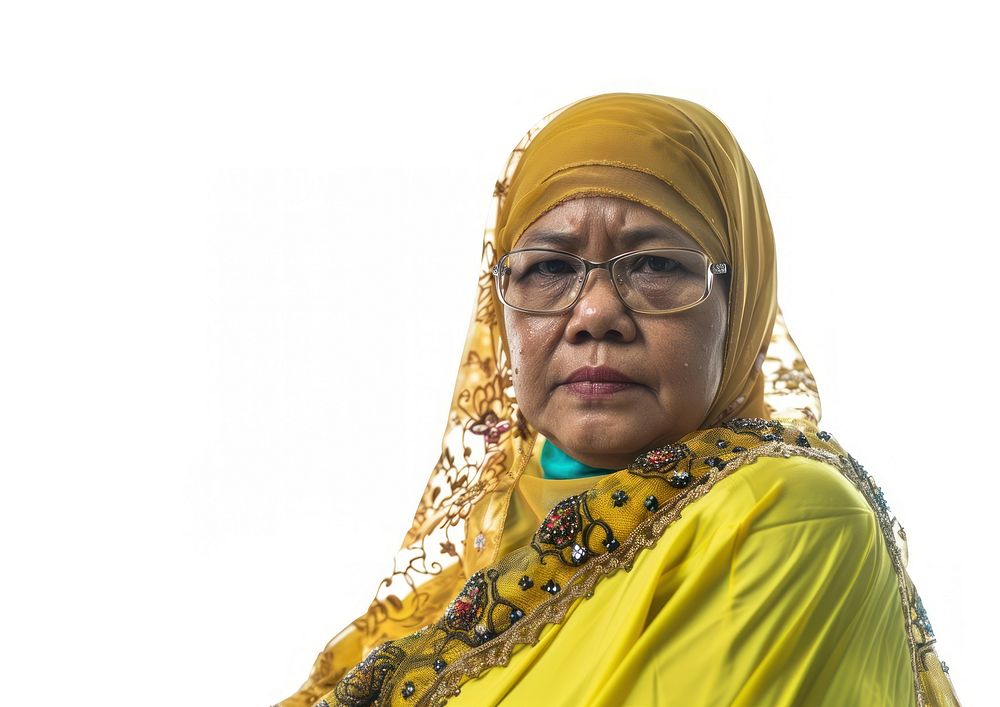 Common Malay woman portrait glasses adult.