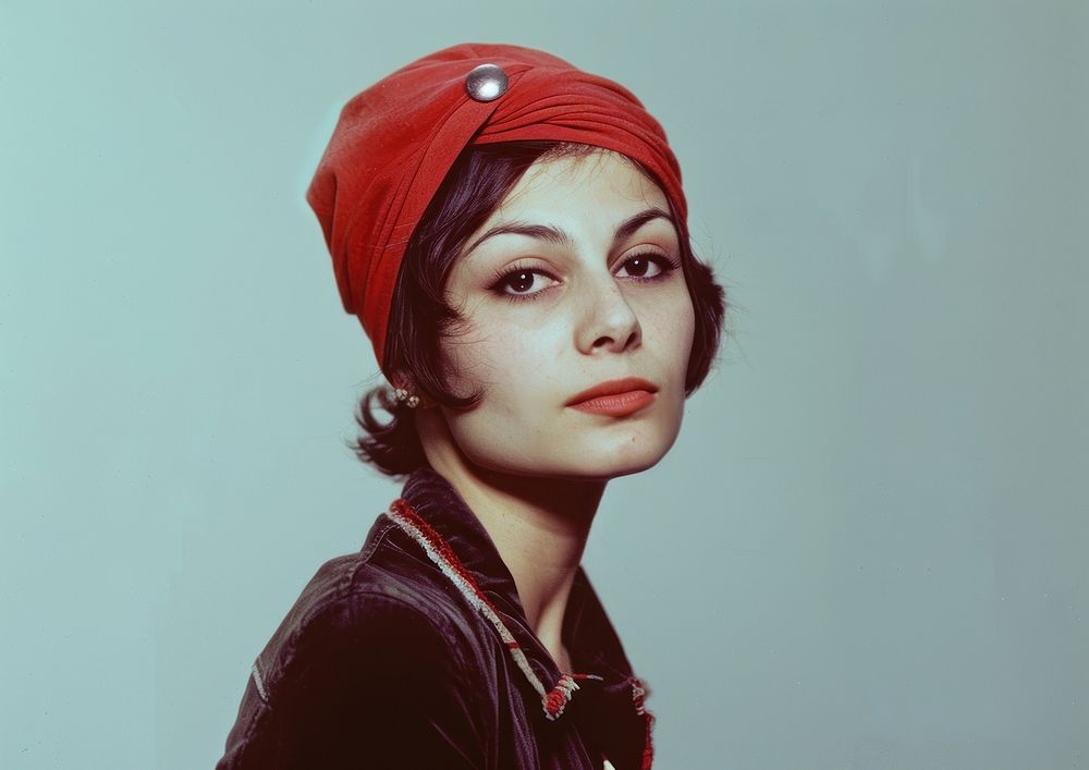 Common Turkish woman portrait adult photo.