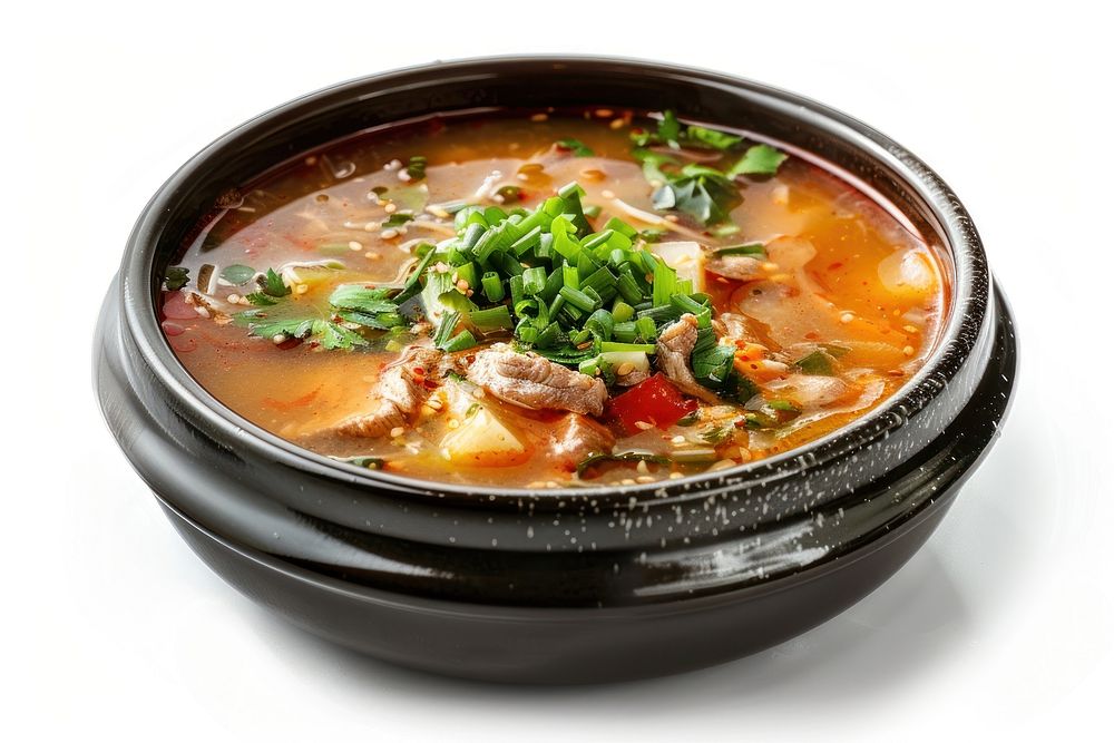 Budae jjigae soup food stew.