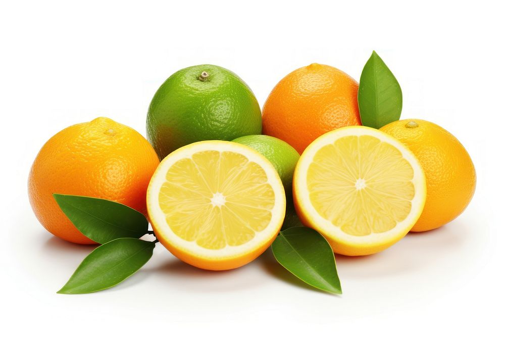 Citrus fruits grapefruit lemon plant.