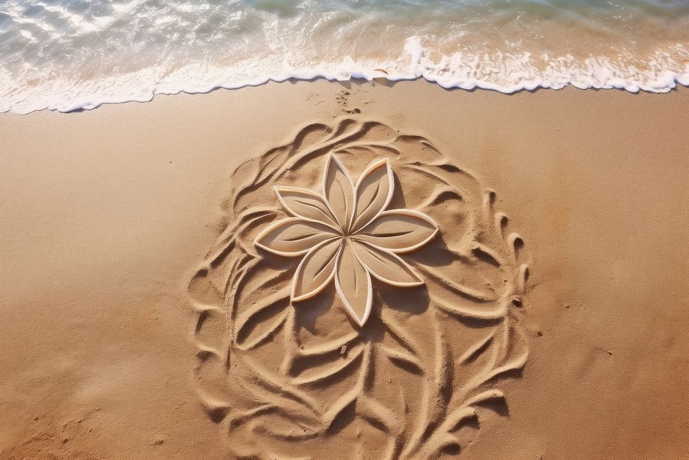 Simple drawing outdoors nature sand.