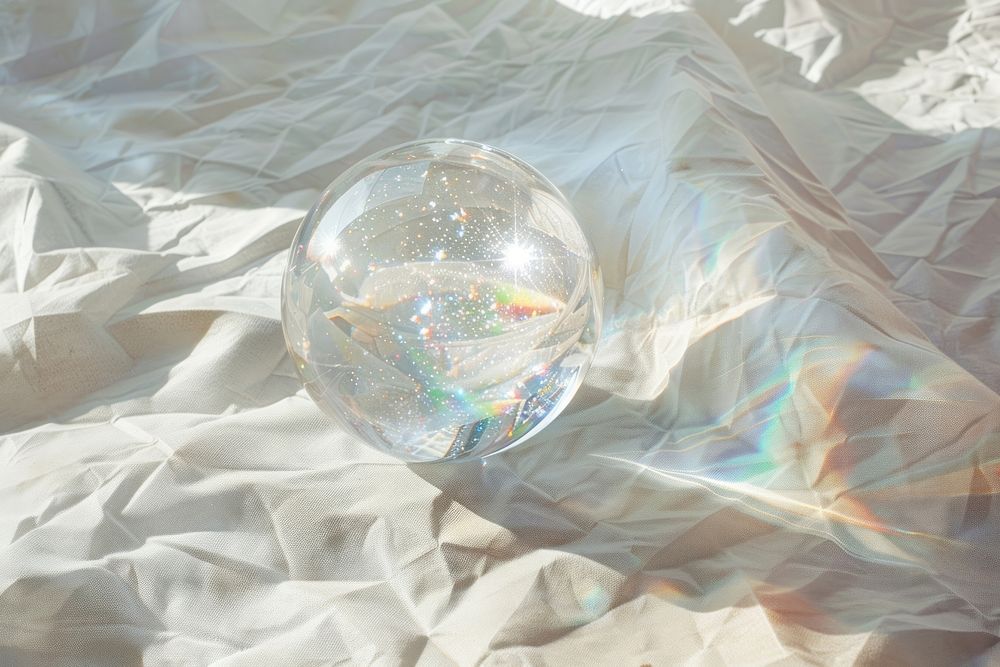 Divination crystal ball sphere transparent accessories.