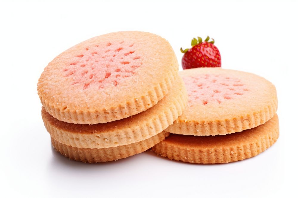 Strawberry biscuits dessert fruit bread.