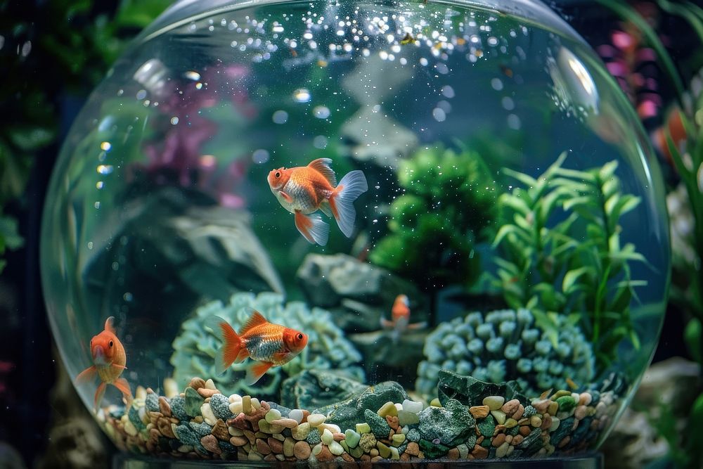 Photography of aquarium animal fish pomacentridae.