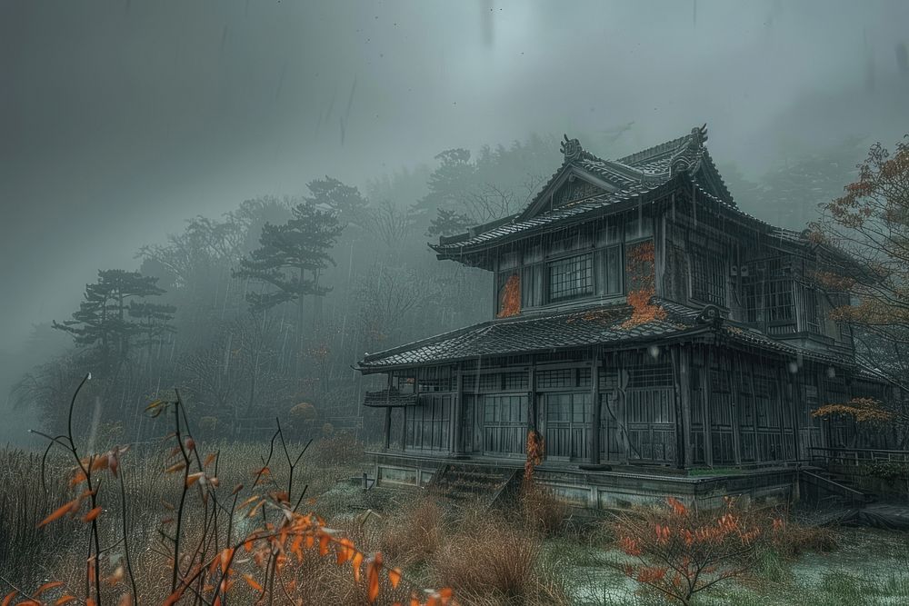 Photography of haunted house architecture building tranquility.