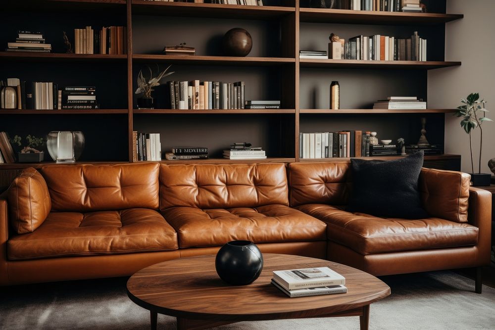Living room minimalism architecture furniture bookshelf.