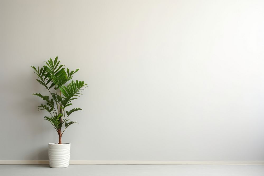 Room Simple Serenity of Soft Minimalism plant leaf wall.