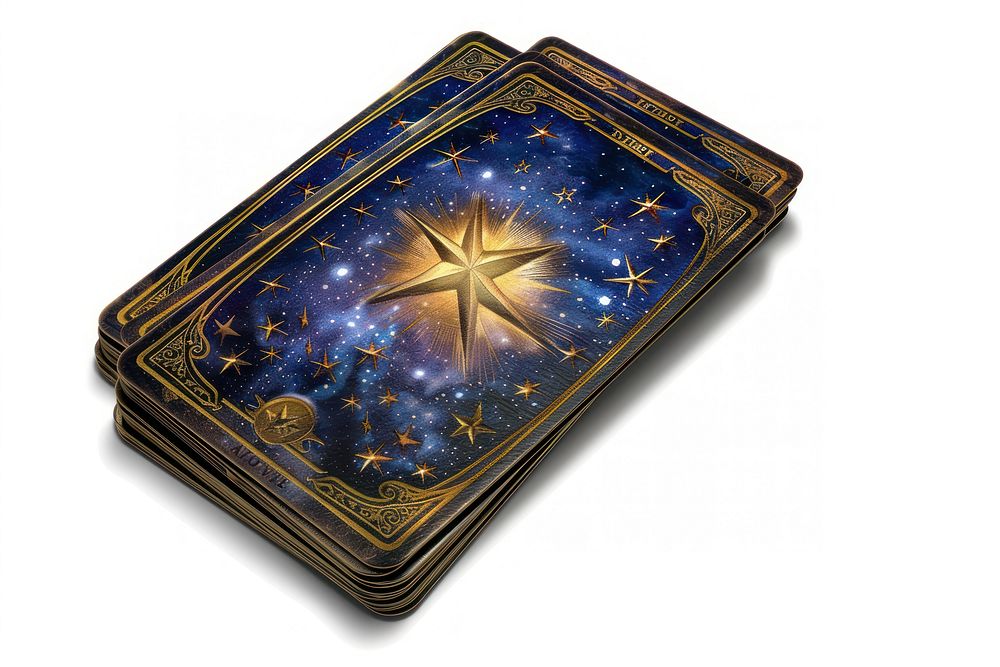 Star tarot card star white background accessories.