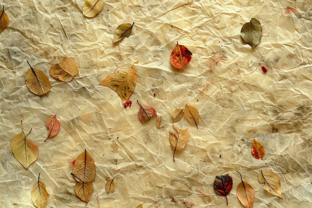 Fibres textured mulberry paper backgrounds leaves.