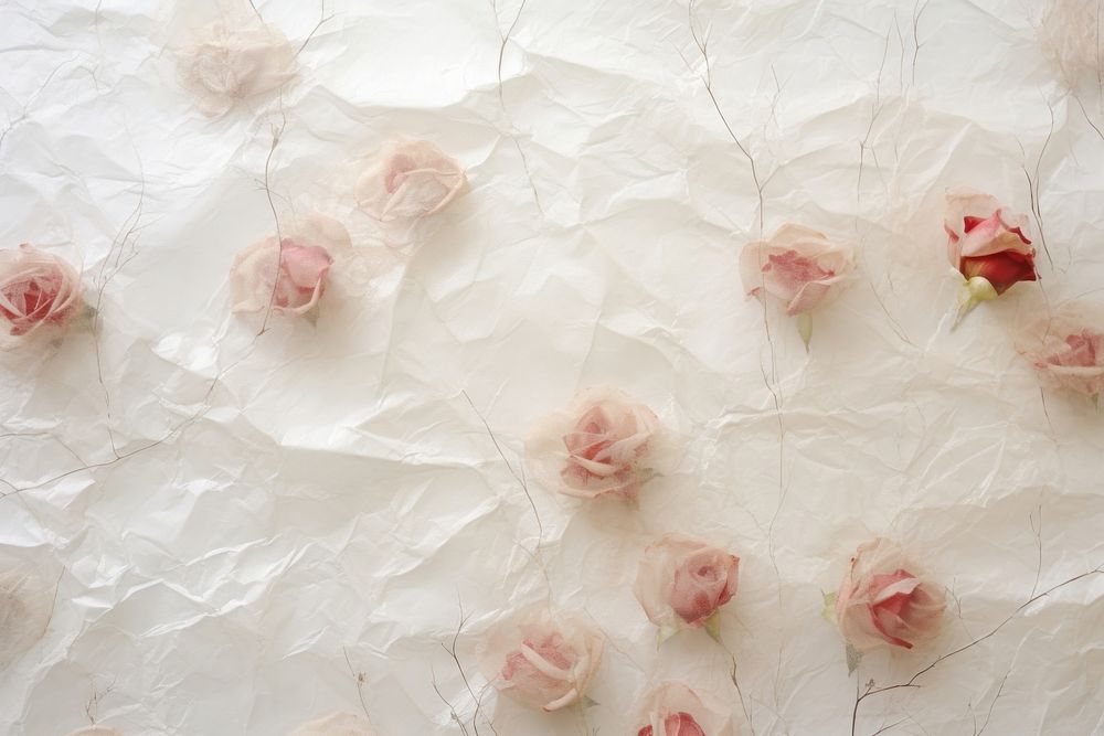 Off white mulberry paper petal rose backgrounds.