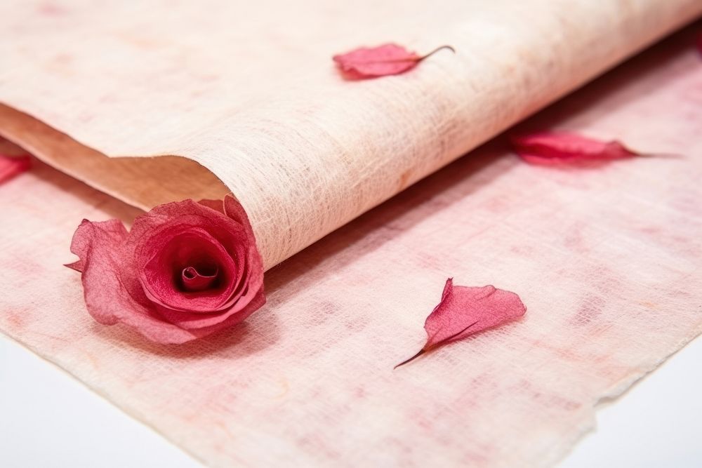 Mulberry paper petal rose pink.