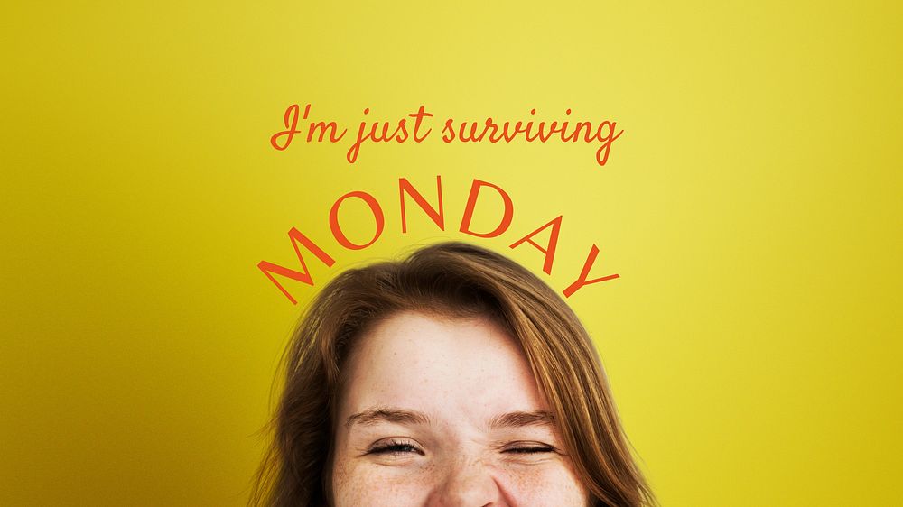 Monday surviving quote blog banner template