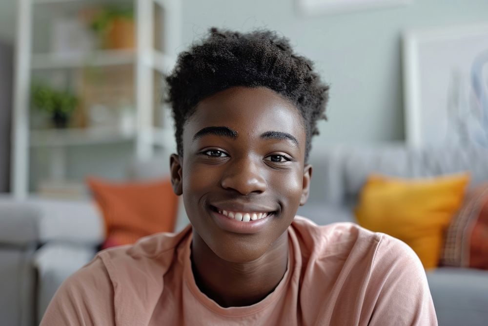 Black man teenager dimples person human.