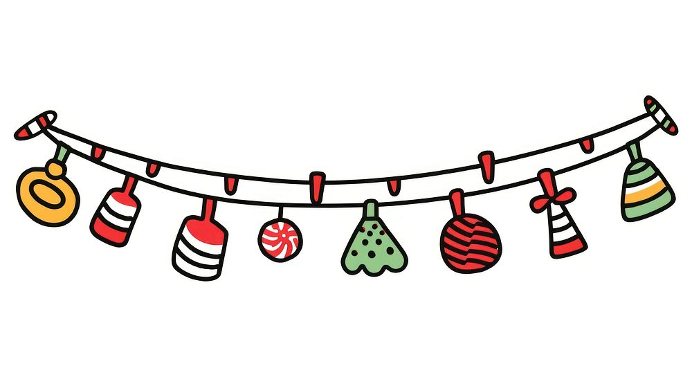Christmas candy flag string decoration line clothesline.