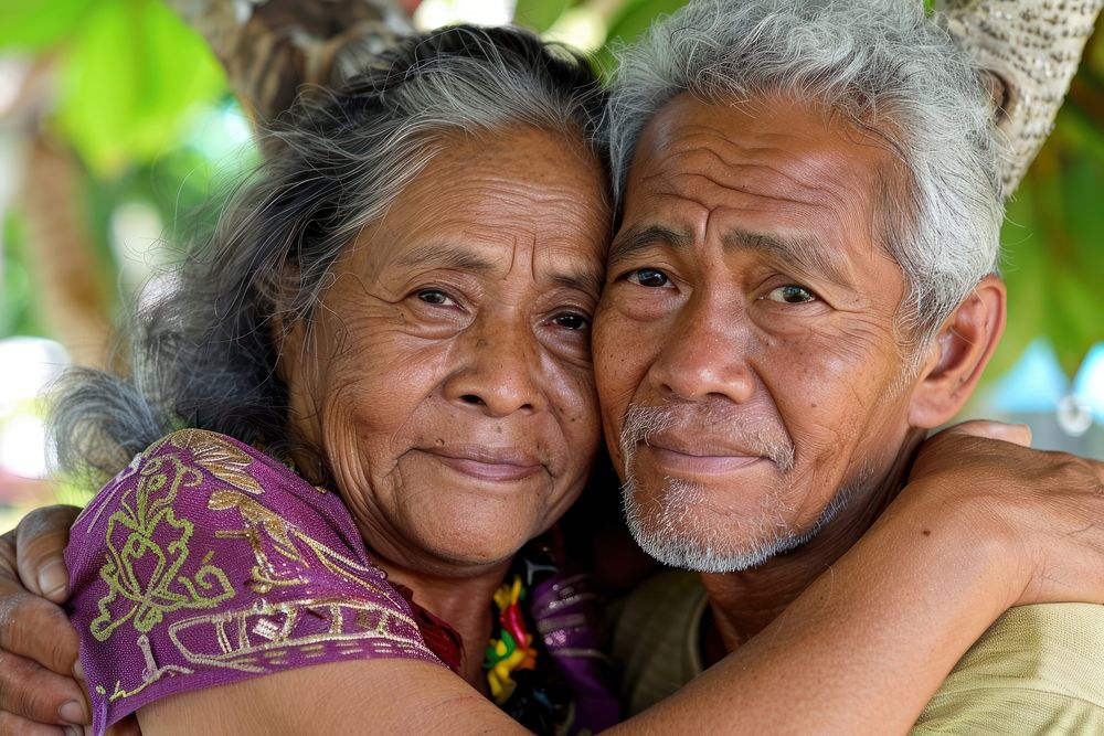 Thai elderly couple photo photography portrait.