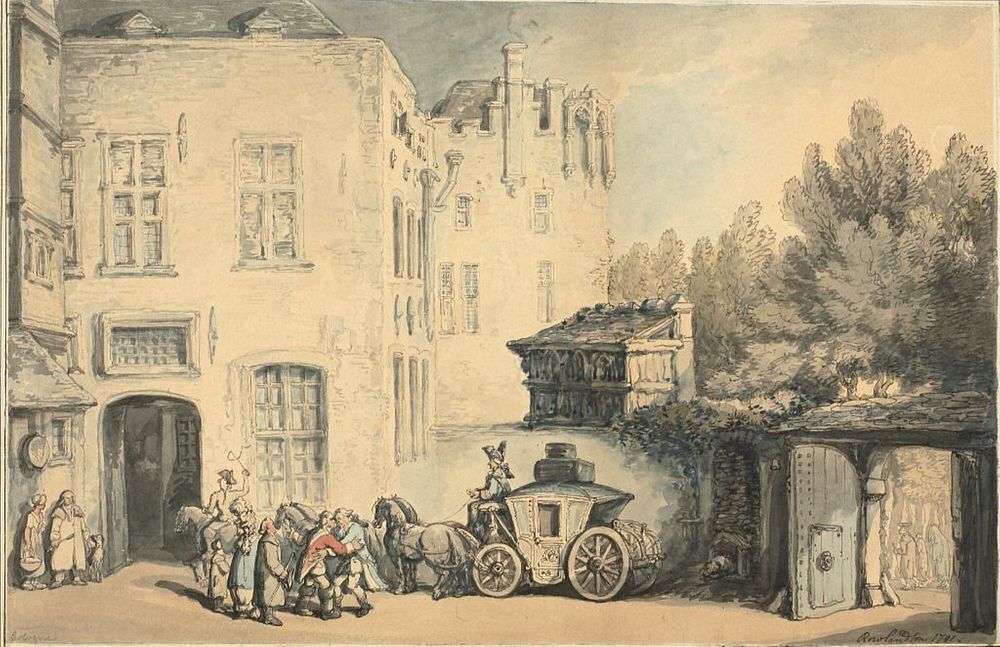 Post House in Cologne by Thomas Rowlandson