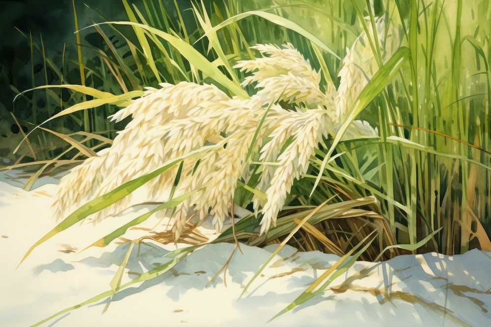 Rice vegetation outdoors produce.