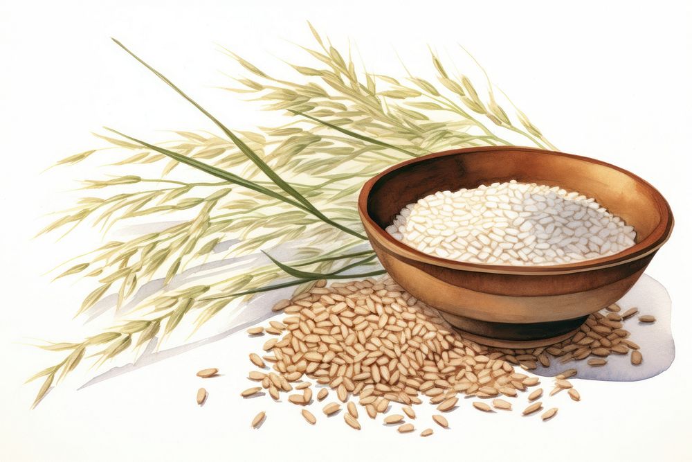 Rice rice produce grain.