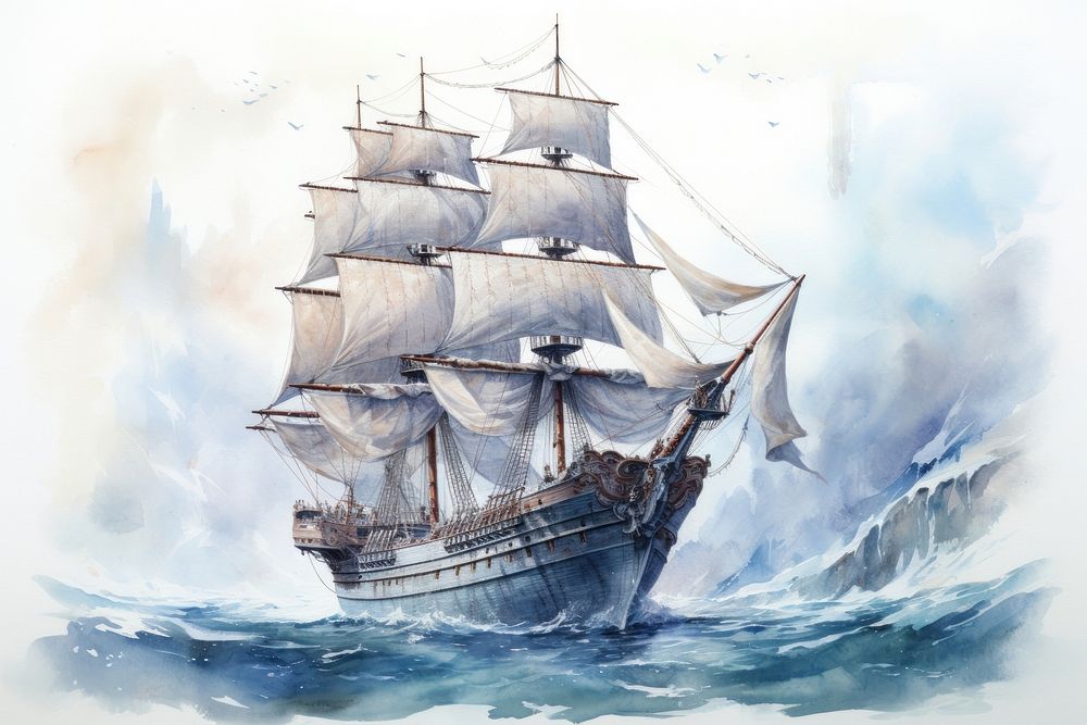 Ship ship transportation illustrated.