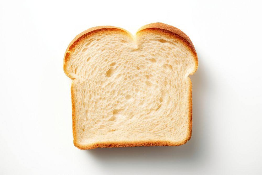 White bread toast food.