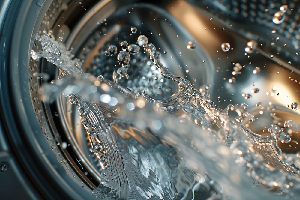 Water splash of the washing machine chandelier appliance device.
