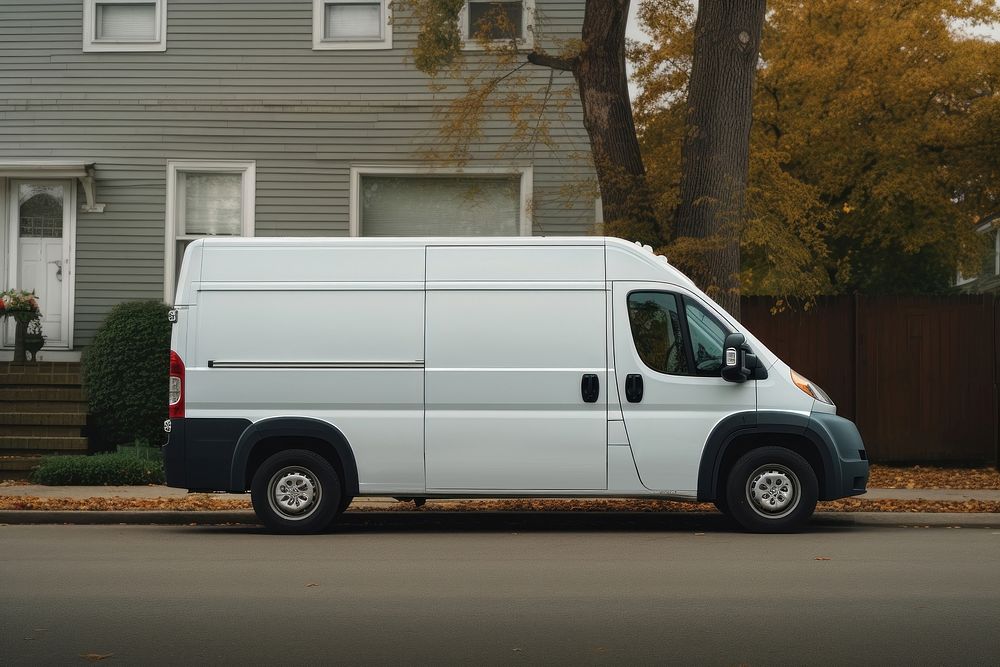 Van vehicle truck transportation. AI generated Image by rawpixel.
