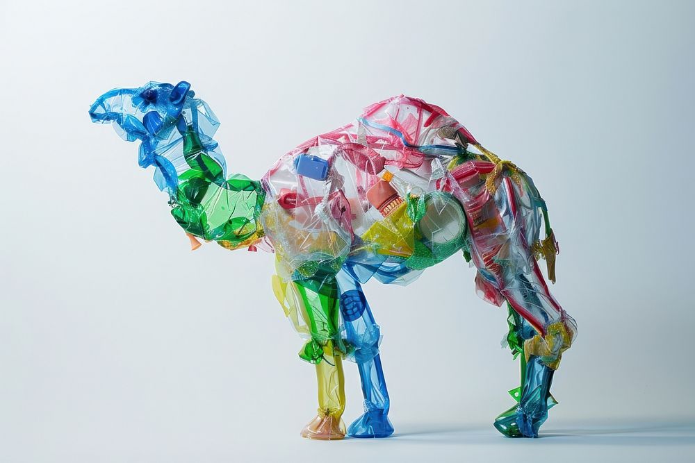 Camel made from plastic animal person mammal.