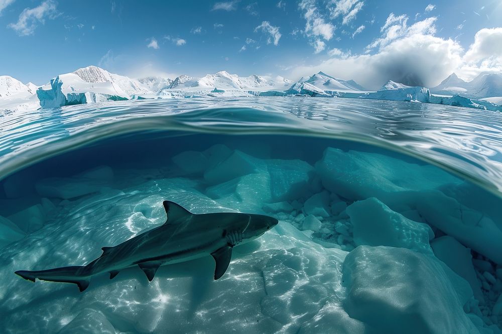 Shark outdoors scenery nature.