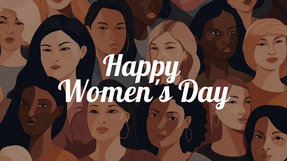 Happy women's day blog banner 