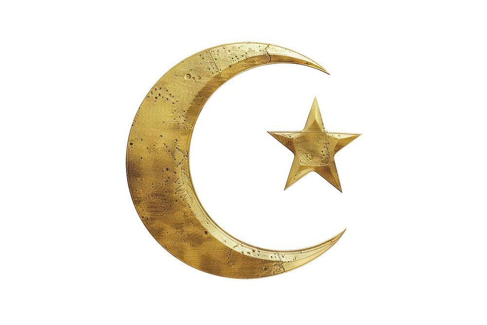 Muslim Crescent and Star astronomy outdoors symbol.