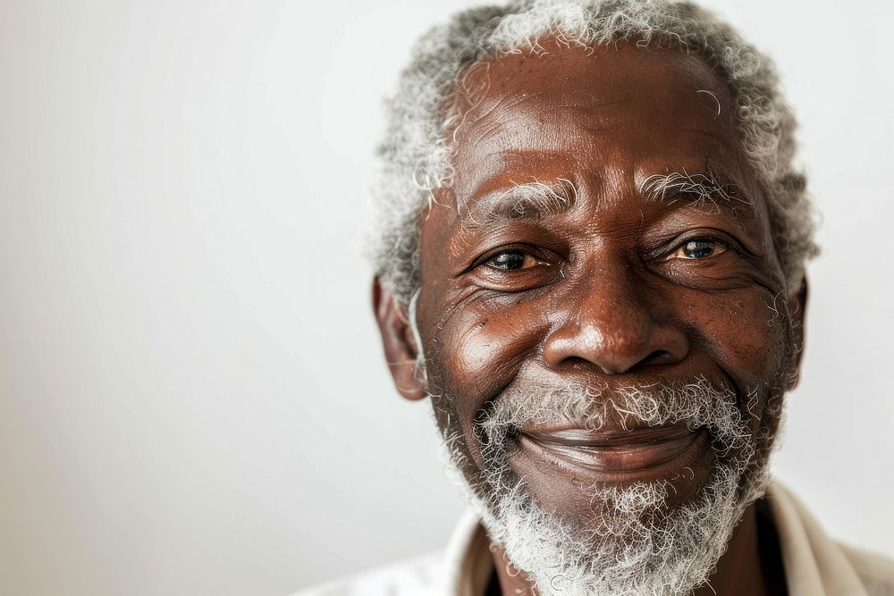 Black african american man portrait adult smile.