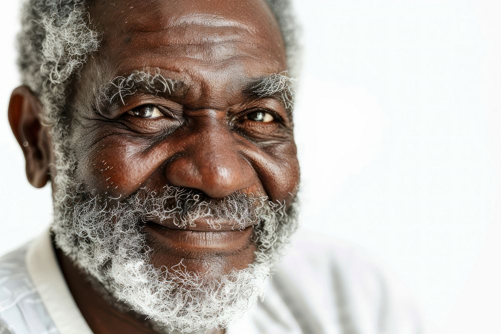 Black african american man portrait adult smile.