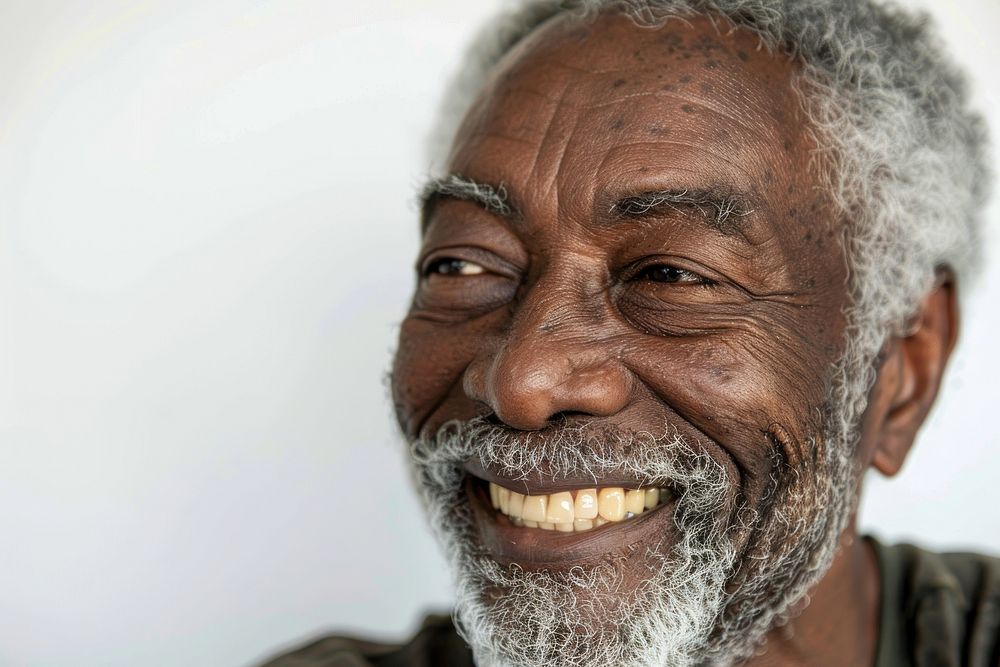 Black african american man smile portrait adult.